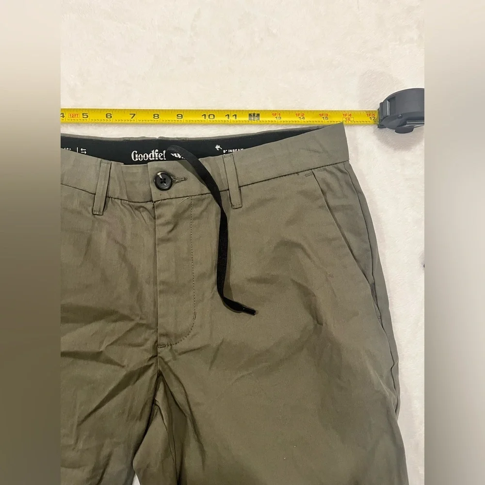 Goodfellow & Co Men’s 9" Performance Tech Chino Shorts - Olive Green Size 30 - Picture 9 of 11